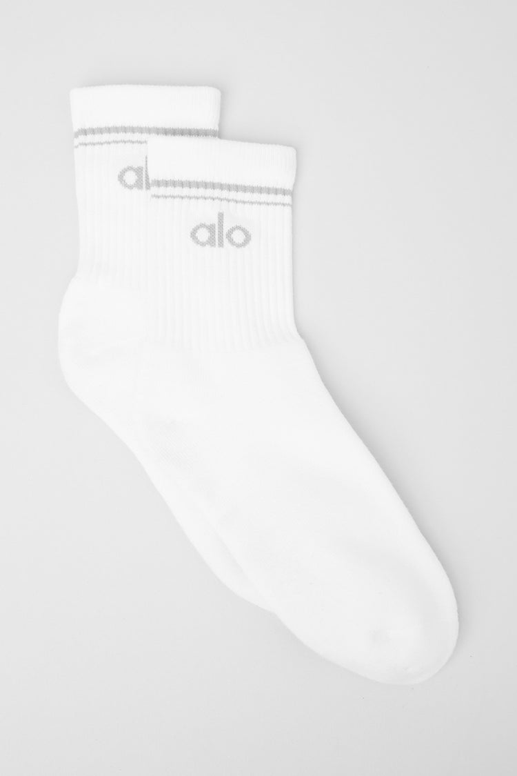 Alo Unisex Half-Crew Throwback Sock