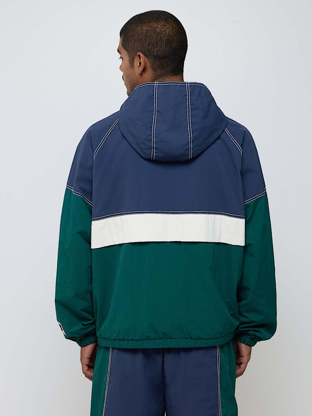 True Religion colorblock big t nylon anorak jacket
