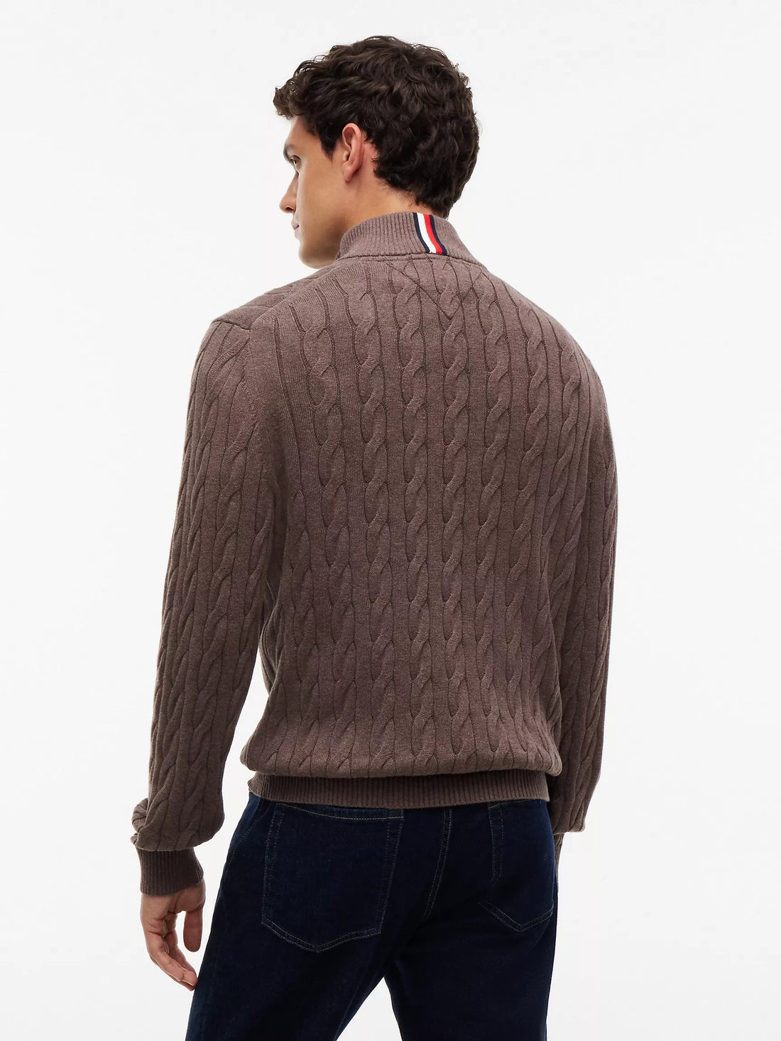 Tommy Hilfiger Cable Knit Quarter-Zip Sweater