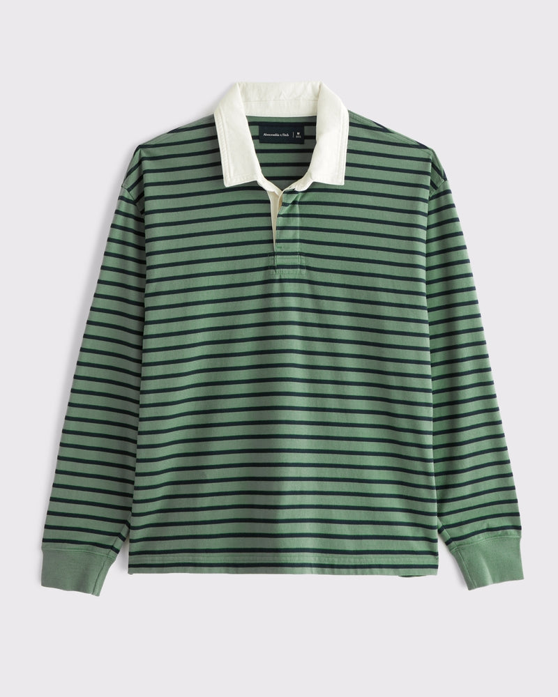 Abercrombie & Fitch Premium Heavyweight Rugby Polo