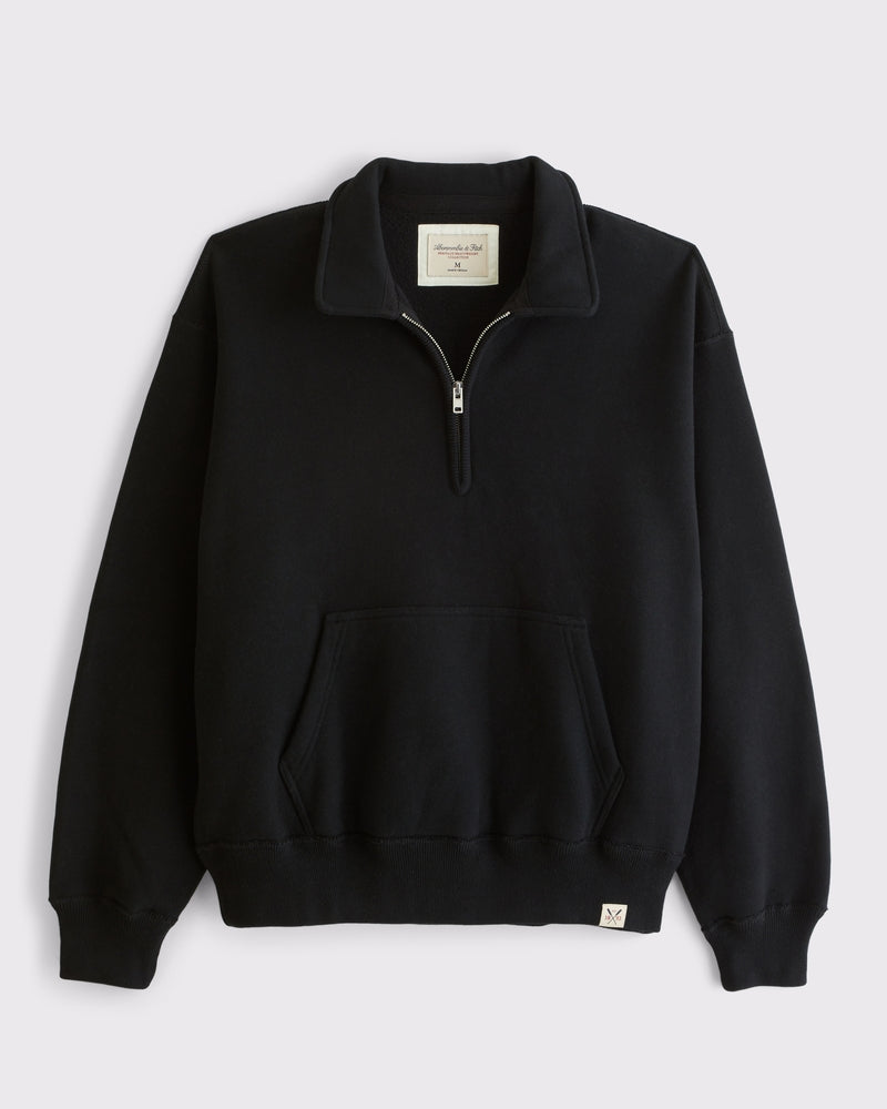 Abercrombie & Fitch Heritage Heavyweight Half-Zip Sweatshirt
