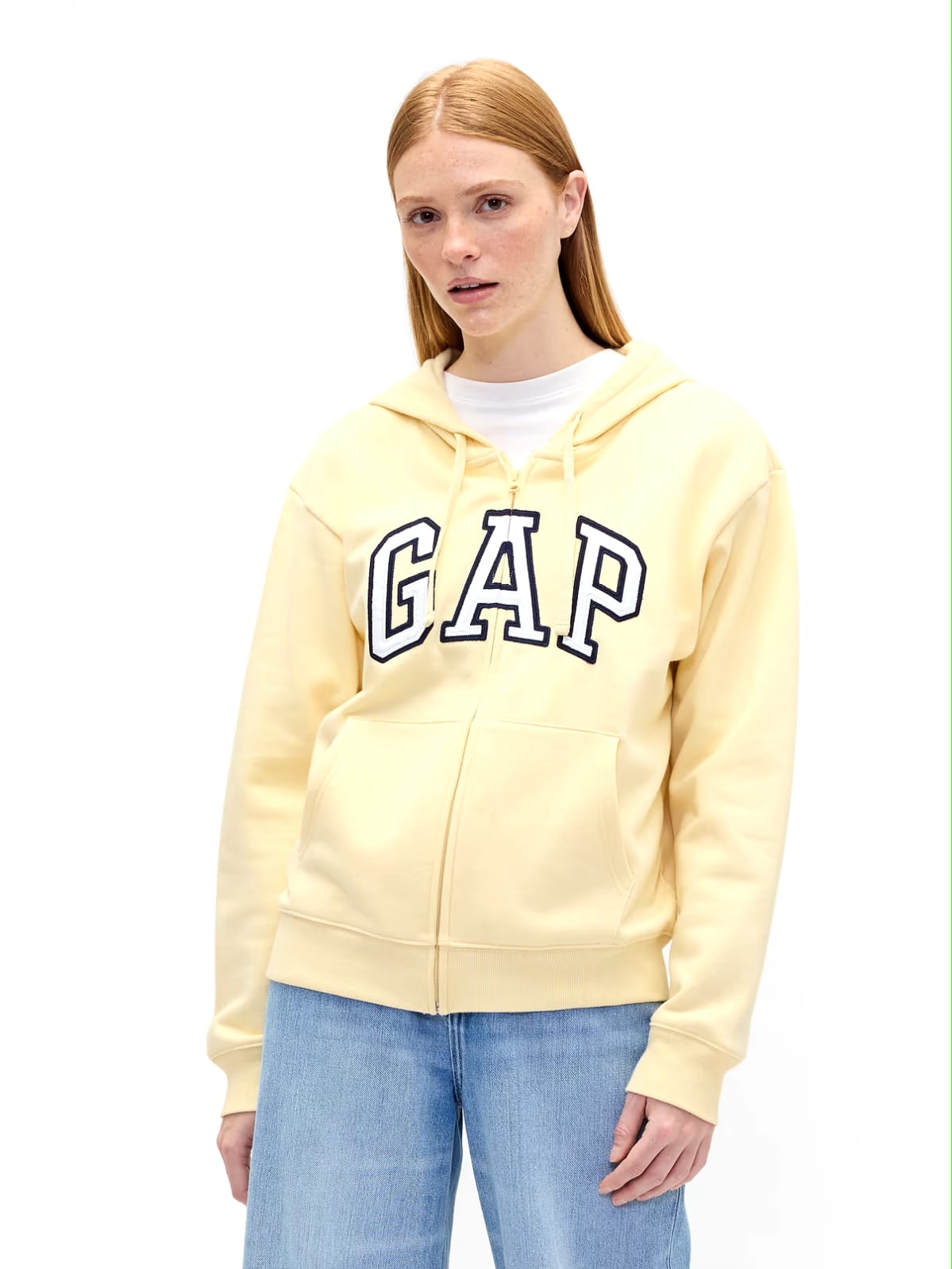Relaxed Gap Logo Zip Hoodie