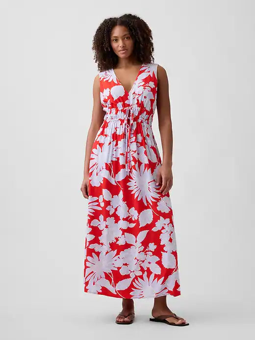 Red Floral Print 