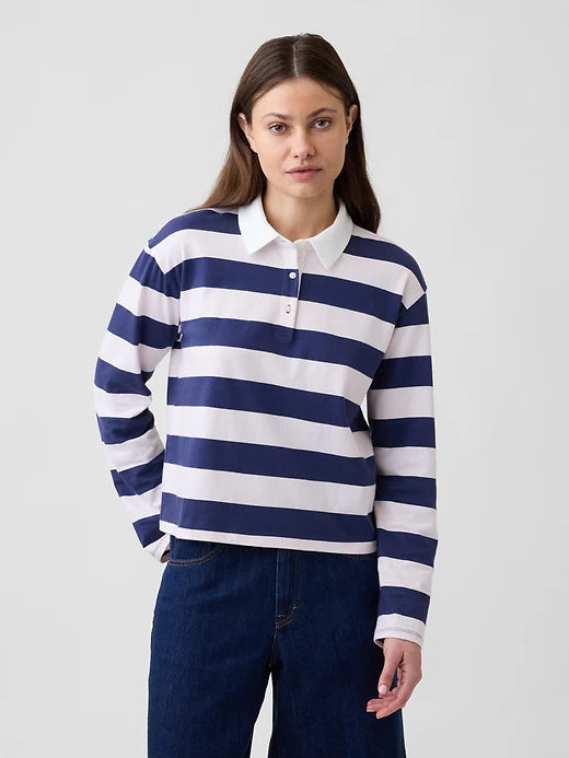 Navy Pink Stripe 