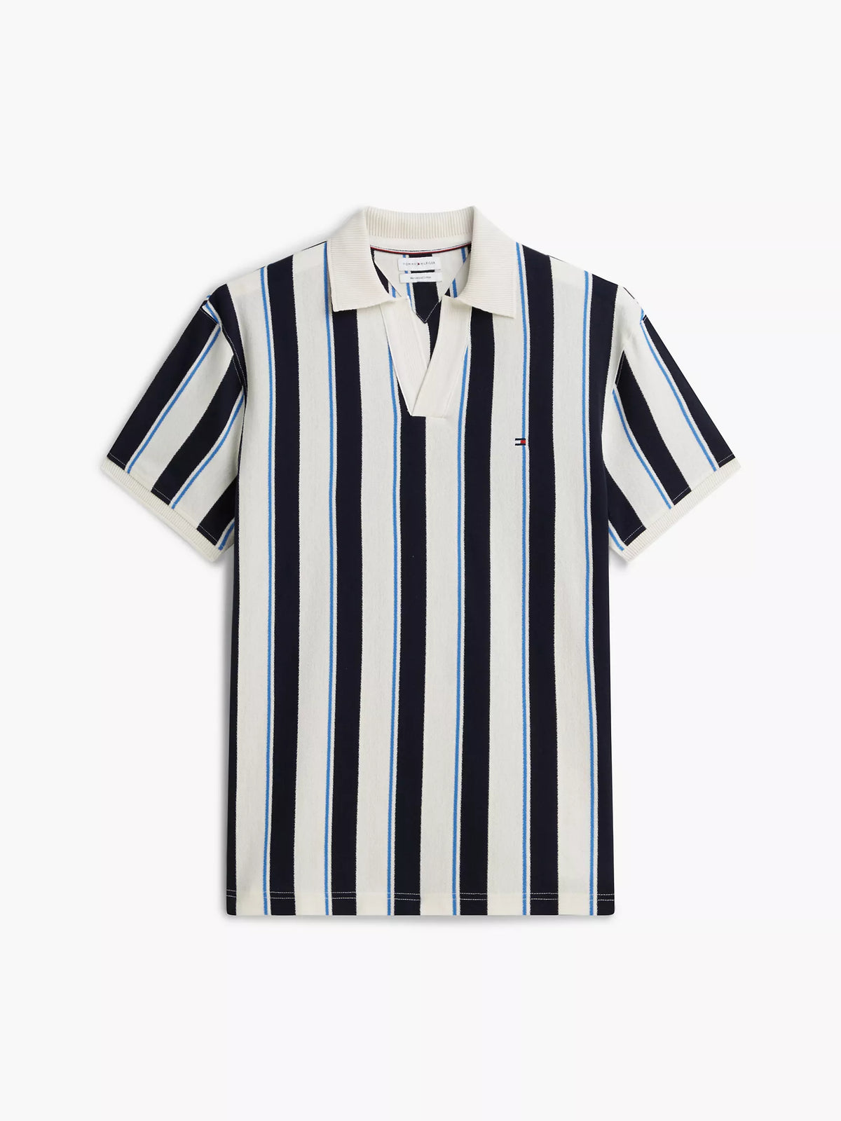 Tommy Hilfiger Classic Fit Open Placket Crepe Polo