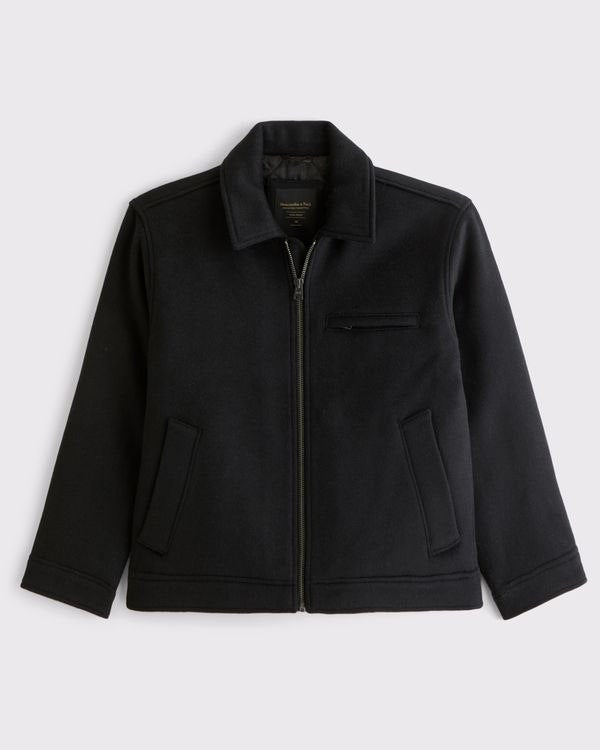 Abercrombie & Fitch Wool-Blend Zip Jacket