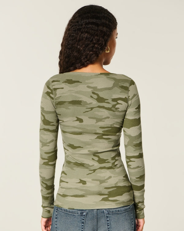 Hollister Logo Graphic Henley