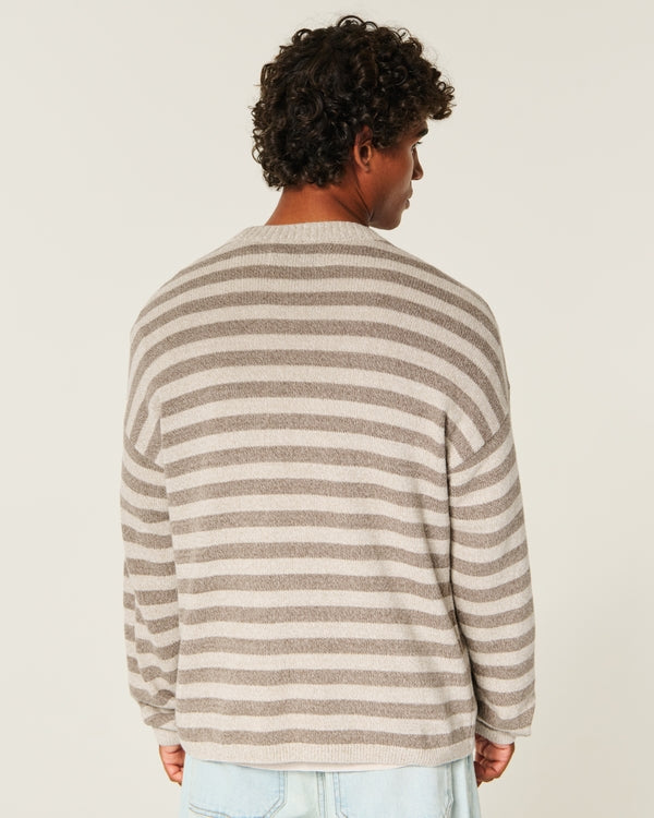 Hollister Boxy Striped Crew Sweater