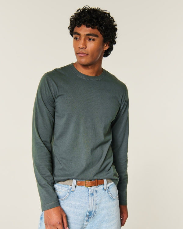 Hollister Long-Sleeve Cotton Layering T-Shirt