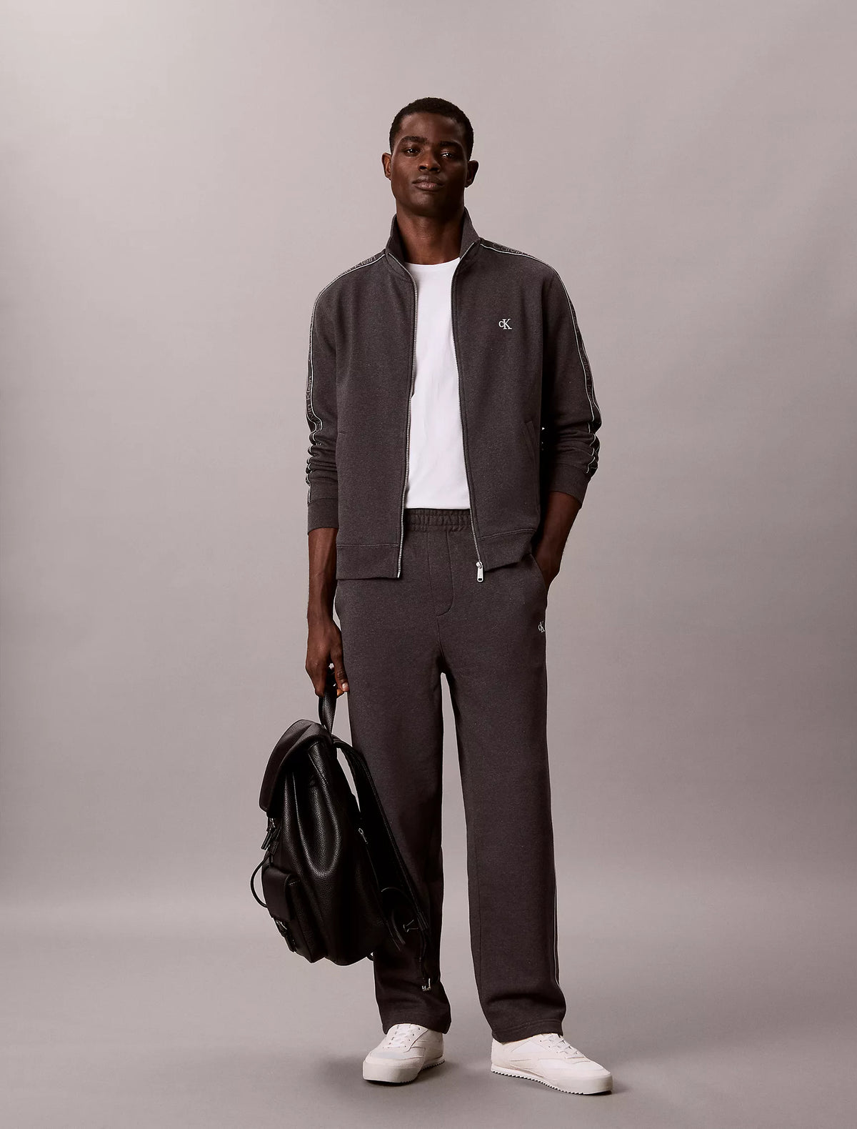 Calvin Klein Logo Tape Full Zip Jacket