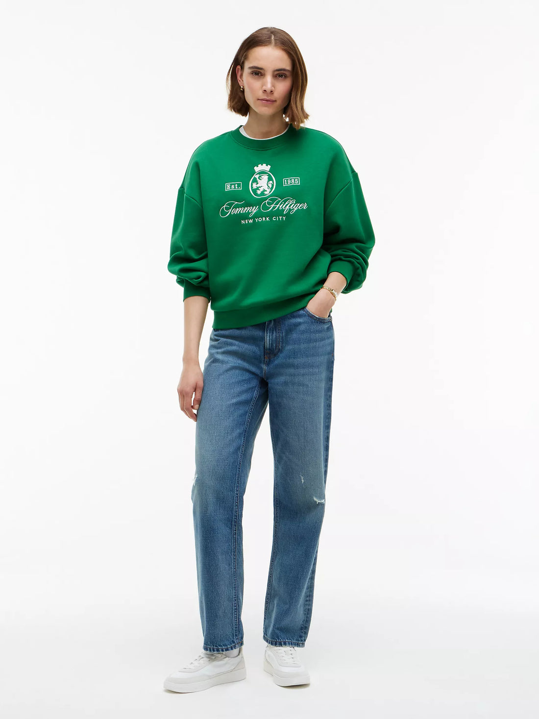 Tommy Hilfiger Relaxed Fit Crest Logo Sweatshirt