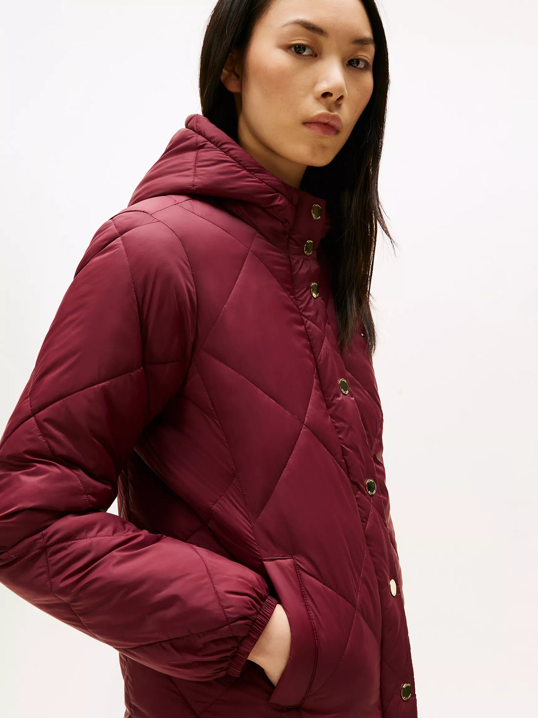 Tommy Hilfiger Lightweight Hooded Padded Quilted Jacket