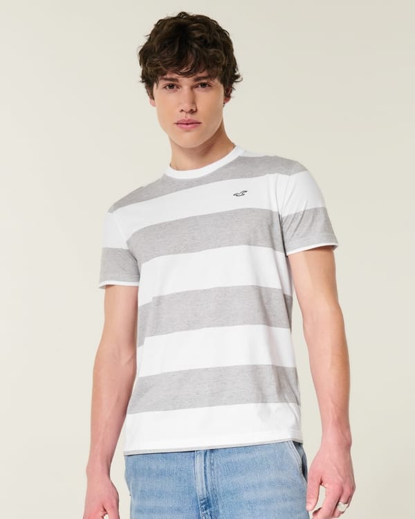 Heather Gray Stripe 