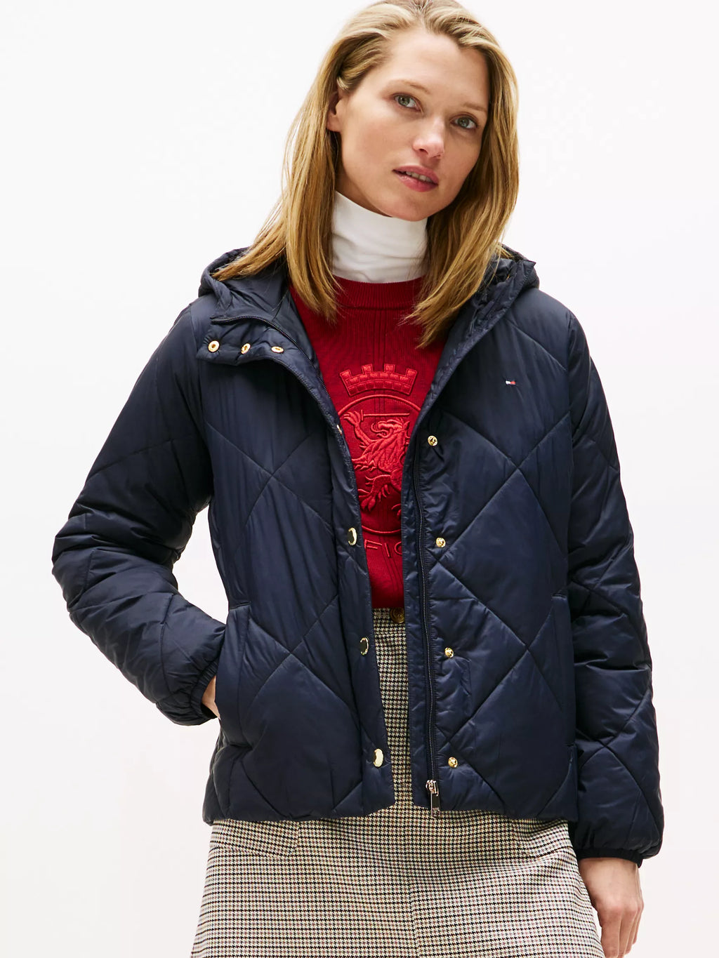 Tommy Hilfiger Lightweight Hooded Padded Quilted Jacket