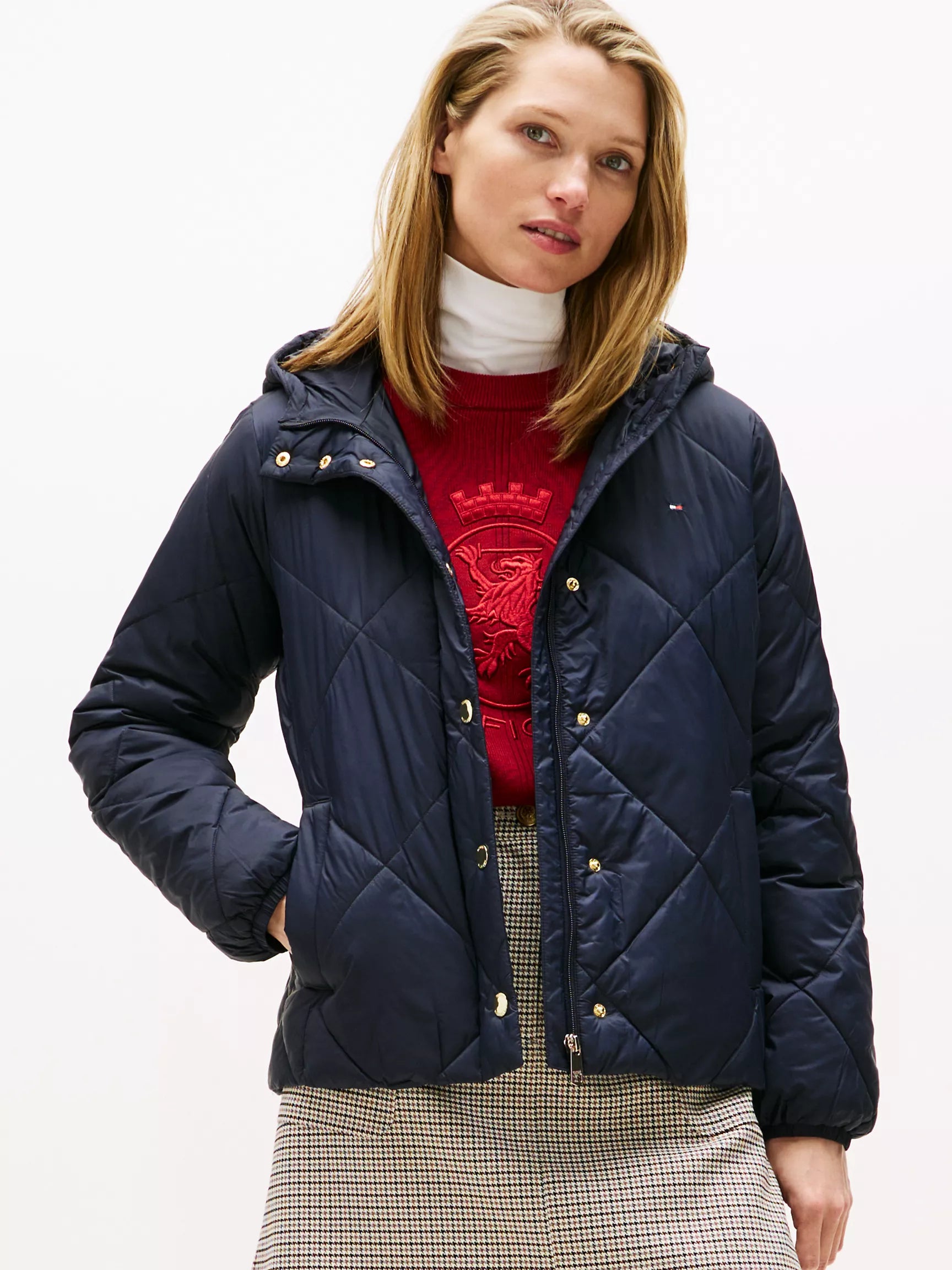 Tommy Hilfiger Lightweight Hooded Padded Quilted Jacket