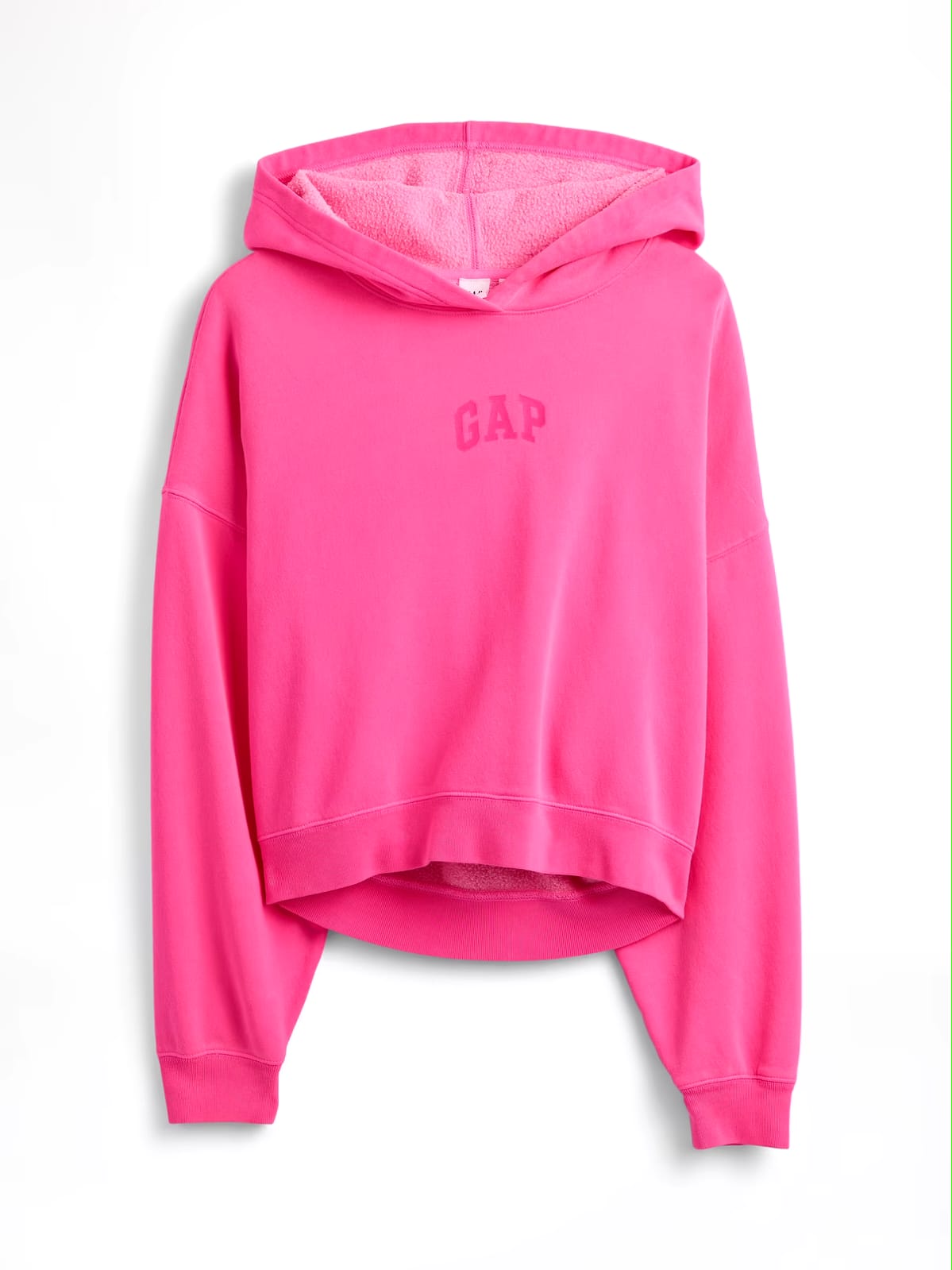 Gap Relaxed Mini-Logo Cropped Hoodie