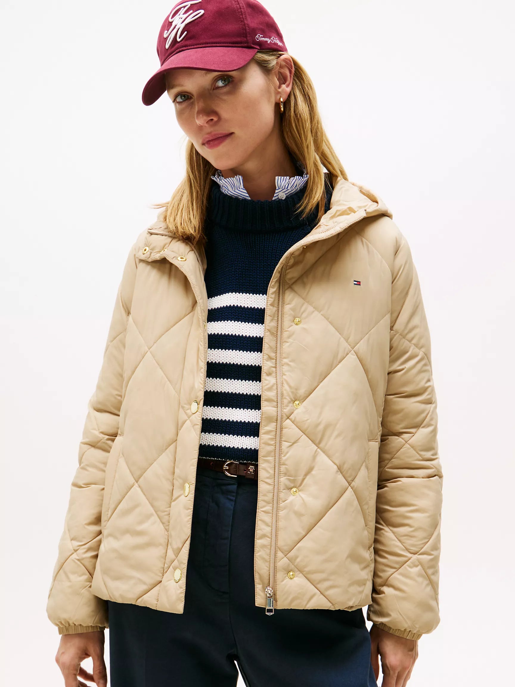 Tommy Hilfiger Lightweight Hooded Padded Quilted Jacket