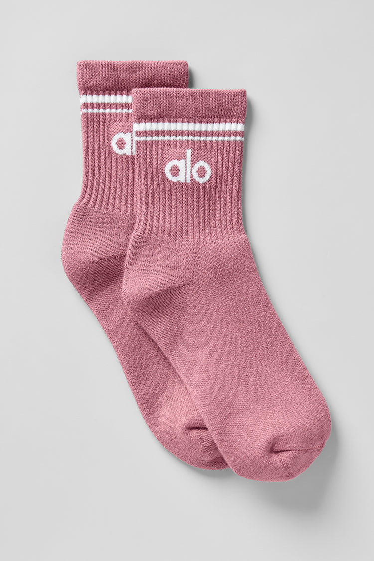 Alo Unisex Half-Crew Throwback Sock