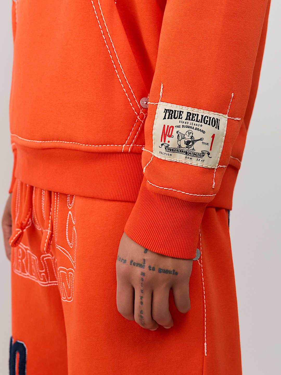 True Religion no. 1 logo big t hoodie
