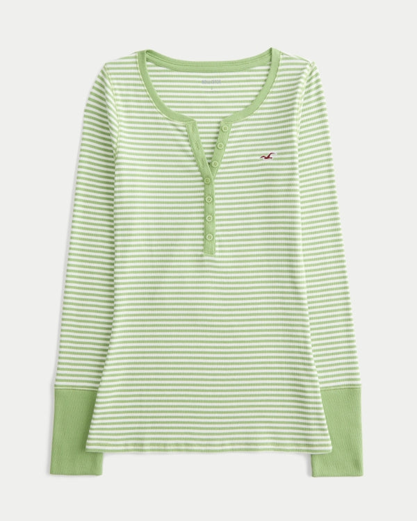 Hollister Logo Graphic Henley