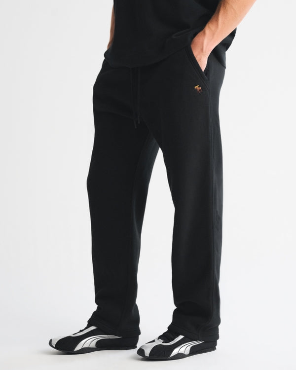 Abercrombie & Fitch Icon Straight Open-Hem Sweatpant