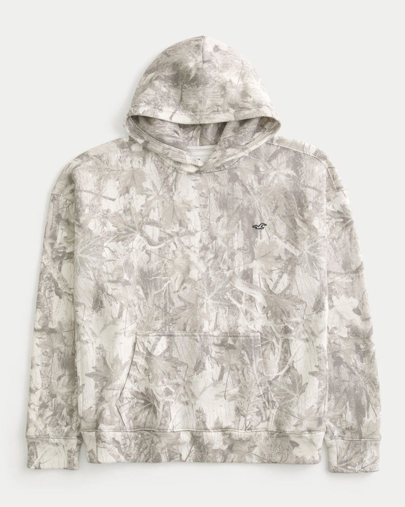 Hollister Boxy Washed Icon Hoodie