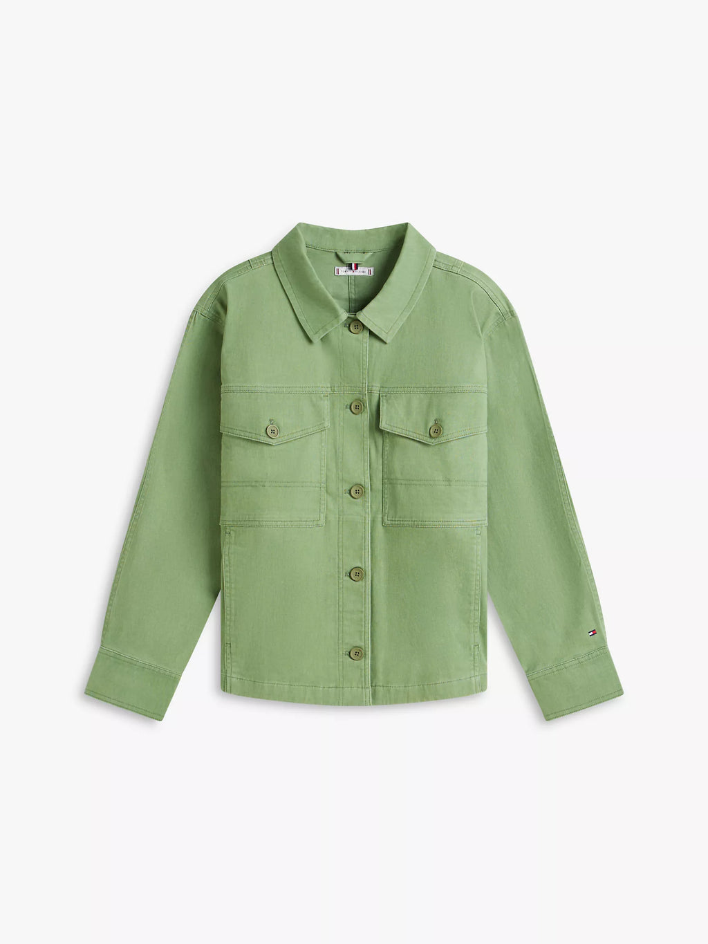 Tommy Hilfiger Oversized Twill Utility Shirt Jacket