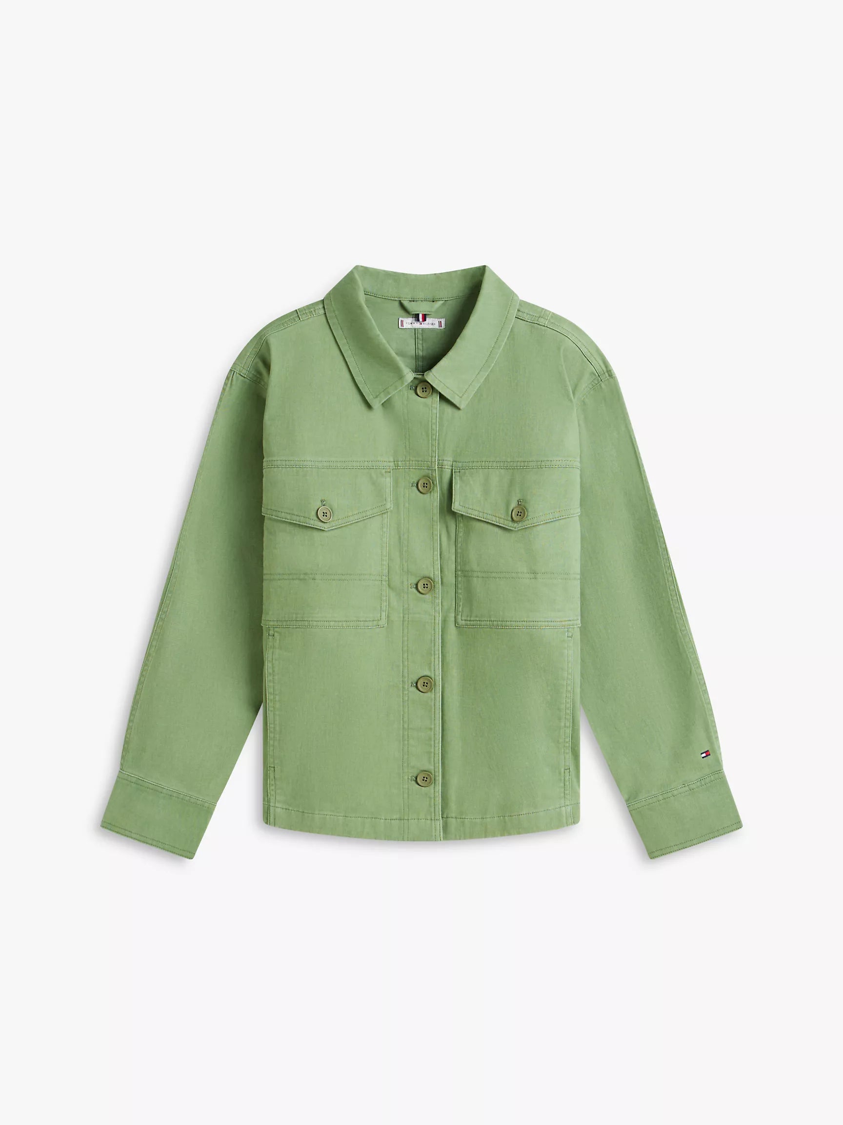 Tommy Hilfiger Oversized Twill Utility Shirt Jacket