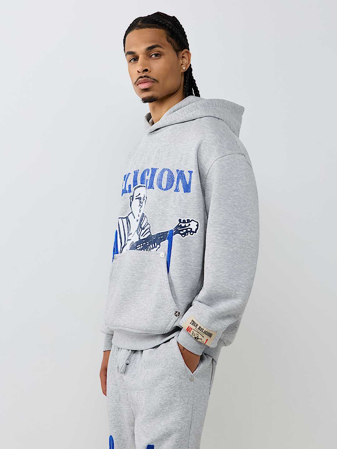 True Religion no. 1 logo big t hoodie