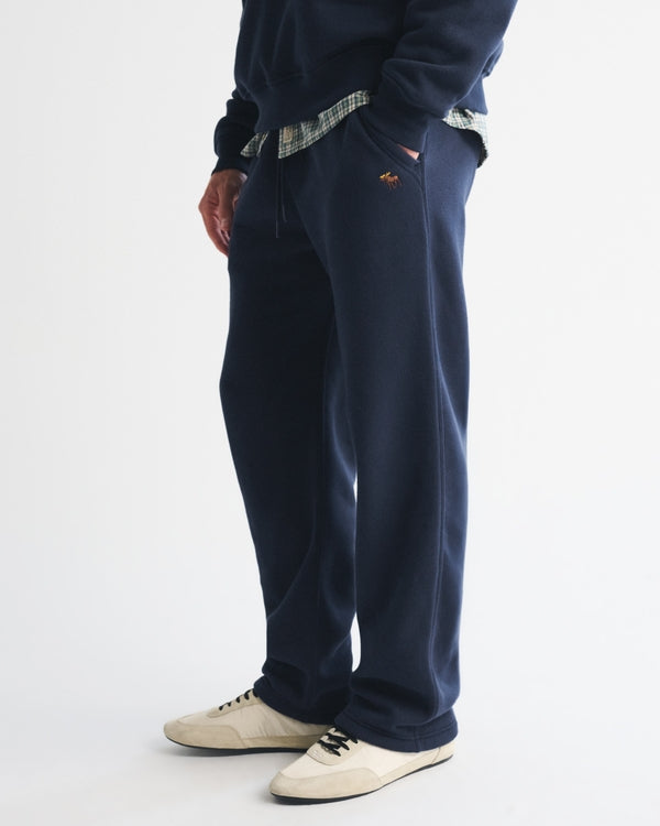 Abercrombie & Fitch Icon Straight Open-Hem Sweatpant