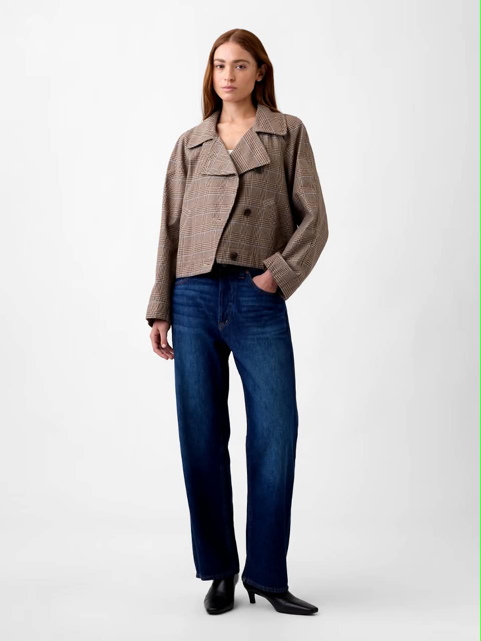 Gap Relaxed Cropped Trench Coat