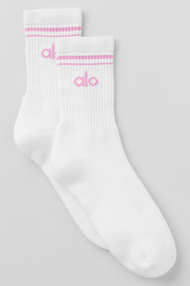 Alo Unisex Half-Crew Throwback Sock