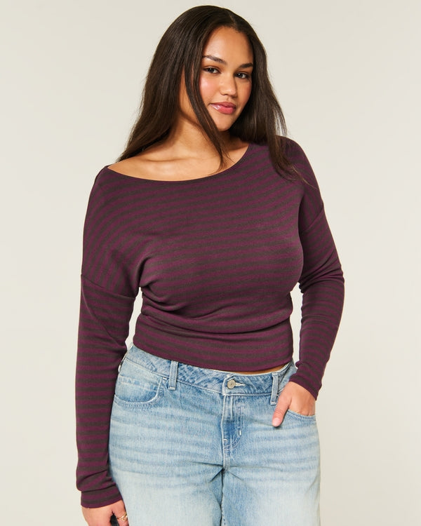 Hollister Banded Knit Off-the-Shoulder Top