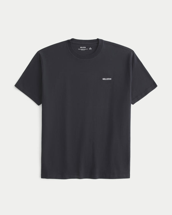 Hollister Relaxed Heavyweight Cotton Logo T-Shirt