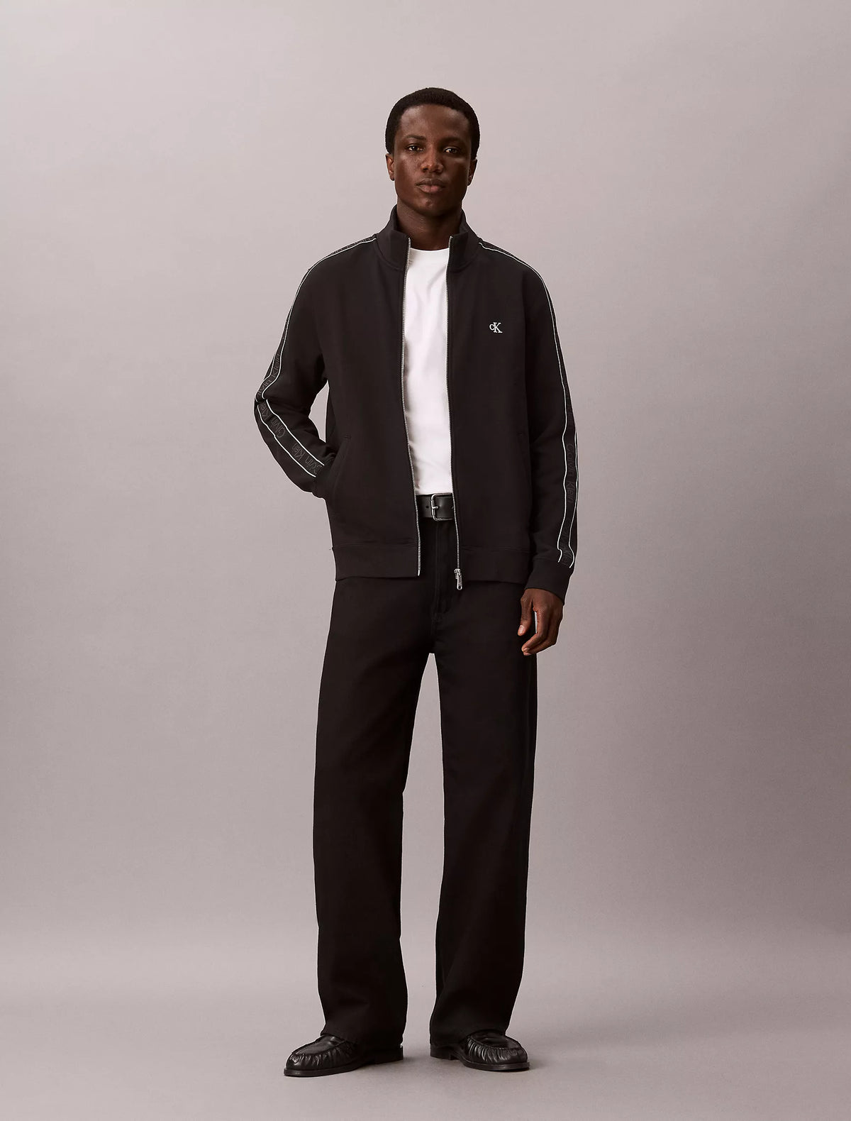 Calvin Klein Logo Tape Full Zip Jacket