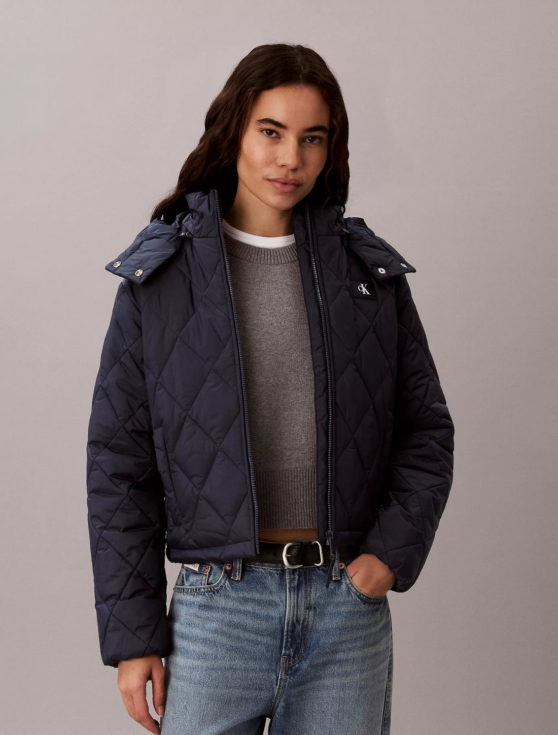Calvin Klein Quilted Hooded Puffer Jacket