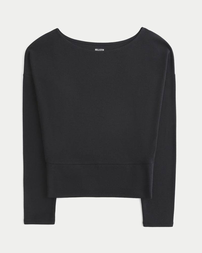 Hollister Banded Knit Off-the-Shoulder Top