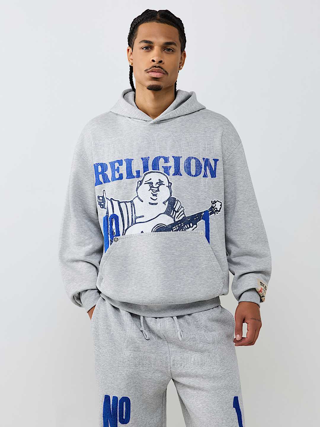 True Religion no. 1 logo big t hoodie