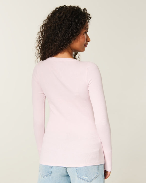 Hollister Logo Graphic Henley