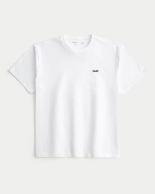 Hollister Relaxed Heavyweight Cotton Logo T-Shirt