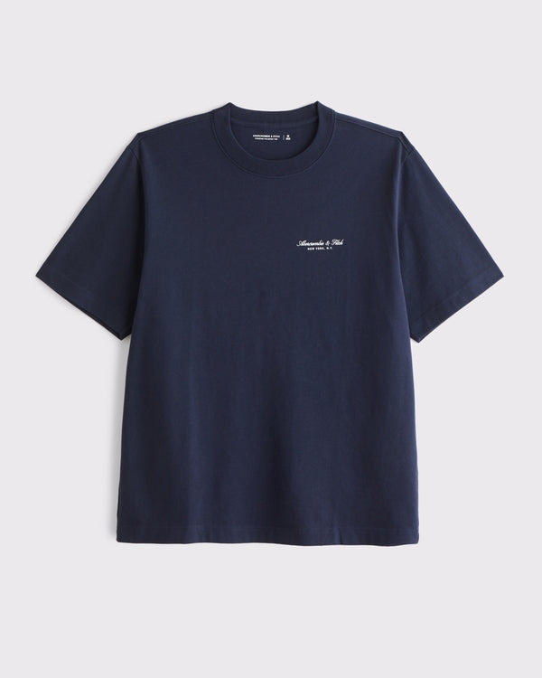 Abercrombie&Fitch Premium Polished Micro-Logo Tee