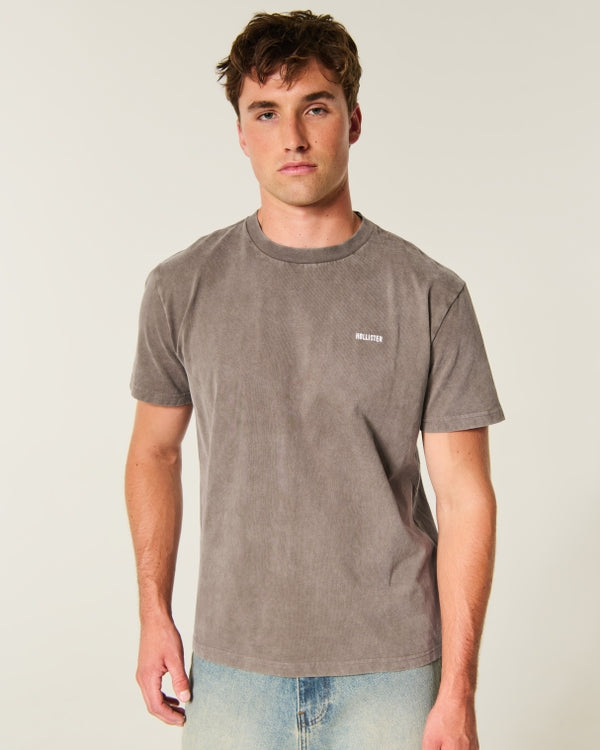 Hollister Relaxed Heavyweight Cotton Logo T-Shirt