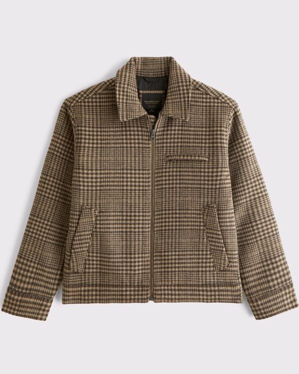 Abercrombie & Fitch Wool-Blend Zip Jacket