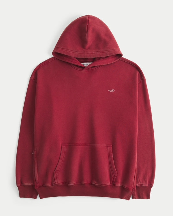 Hollister Boxy Washed Icon Hoodie