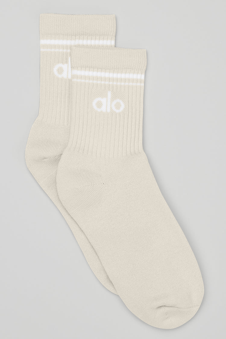Alo Unisex Half-Crew Throwback Sock