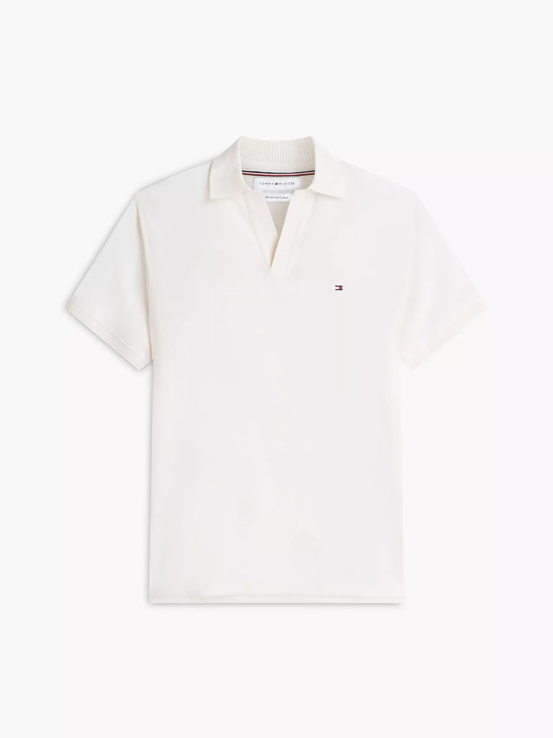 Tommy Hilfiger Classic Fit Open Placket Crepe Polo
