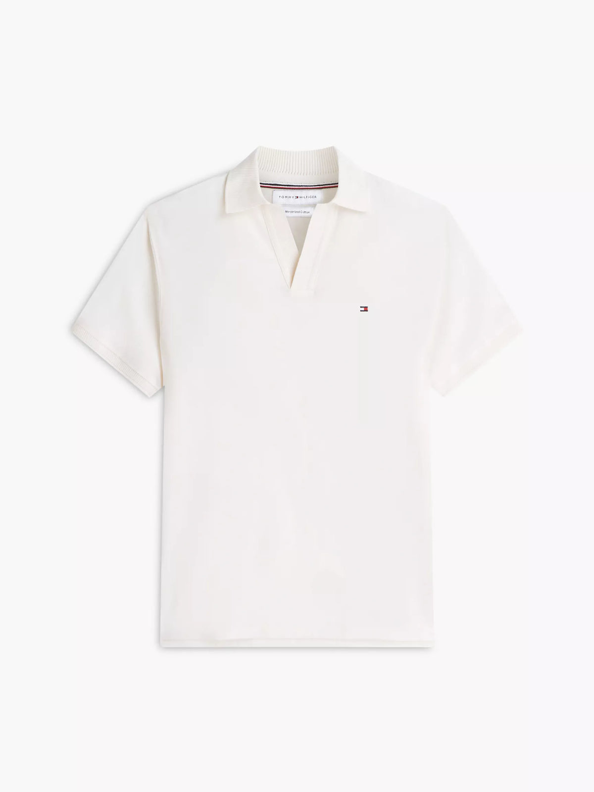 Tommy Hilfiger Classic Fit Open Placket Crepe Polo