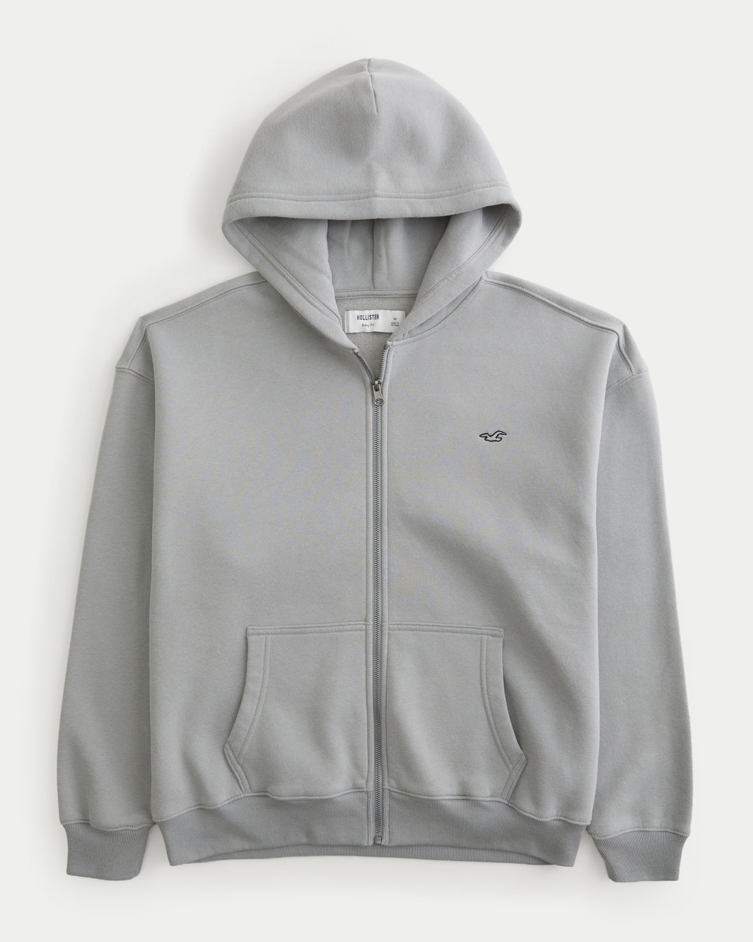 Hollister Boxy Zip-Up Icon Hoodie