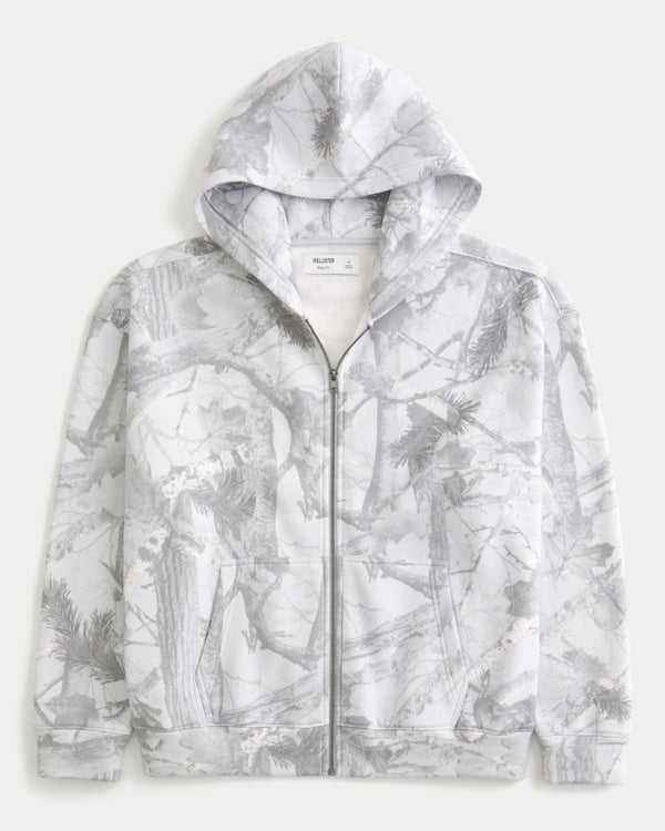 Hollister Boxy Zip-Up Hoodie