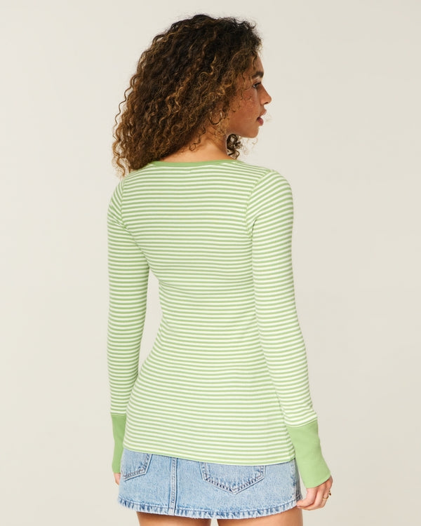 Hollister Logo Graphic Henley